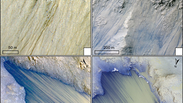 НАСА обнаружило «тысячи» следов воды в каньонах на экваторе Марса 