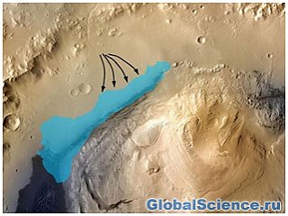 На марсе обнаружены следы озера с пресной водой