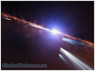 Семейство комет обнаружено возле молодой звезды