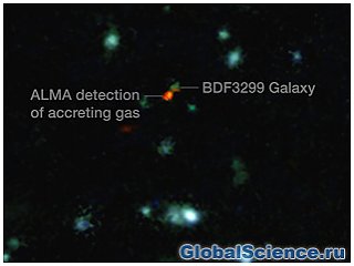 Ученым удалось получить чёткое изображение ранней галактики