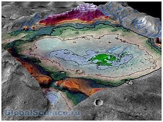 На Марсе обнаружено пересохшее озеро