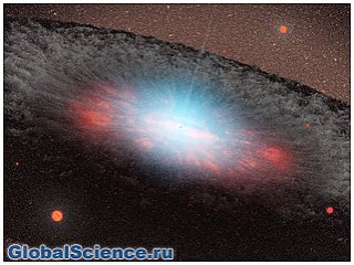 Хаббл увидел сверхмассивную и очень голодную черную дыру