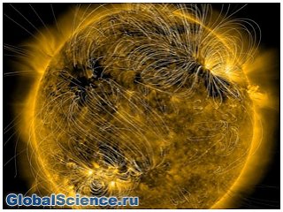 NASA опубликовала уникальную фотографию Солнца с магнитными полями