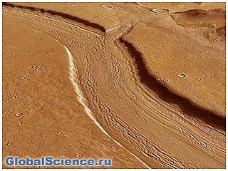 NASA опубликовало снимок горных ручьев на Марсе
