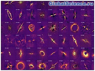 Галерея «обломочных дисков» раскрывает следы астероидов и комет в далёких планетных системах